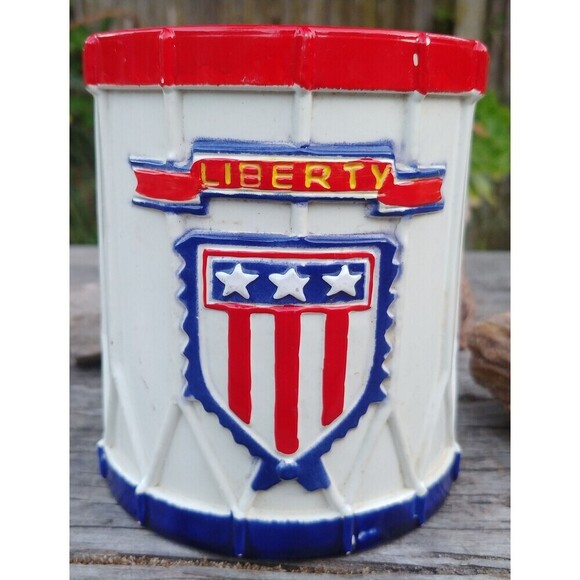 Vintage Liberty Drum Collectable Piggy Bank - Picture 8 of 10